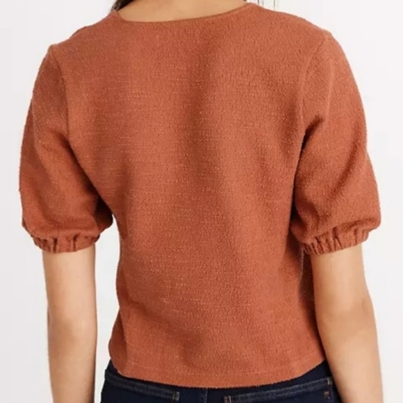 Xs madewell unique orange madewell top (texture and thread) nwot - Picture 7 of 8